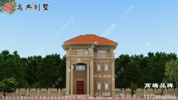 農村三層歐式斜頂別墅設計圖