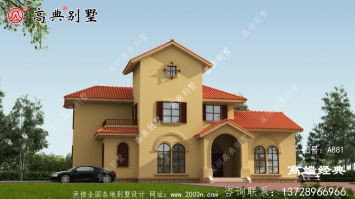 鄉村二層帶陽臺設計，戶型精巧實用，不浪費空間。