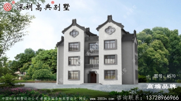 四層新中式別墅設計圖，漂亮戶型，細節之處卻透露著設計的美感！