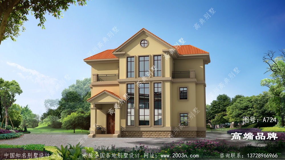 回農村建設三層小房子外觀也要大氣好看。