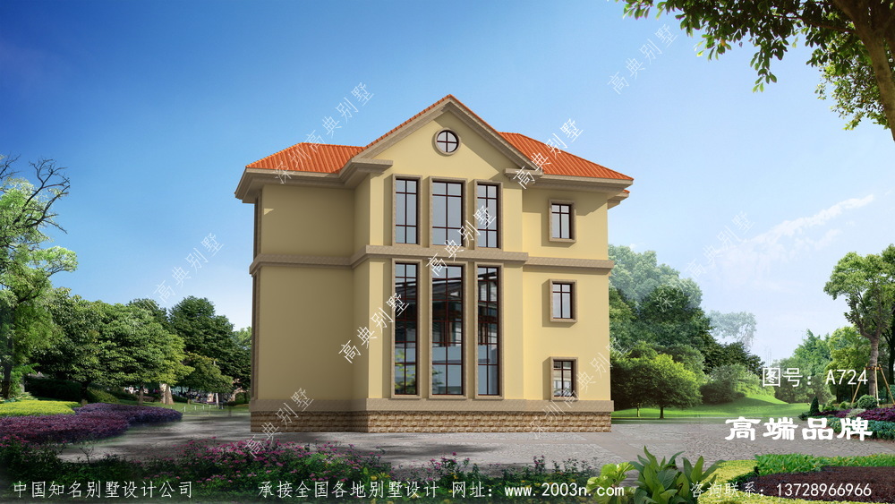 回農村建設三層小房子外觀也要大氣好看。