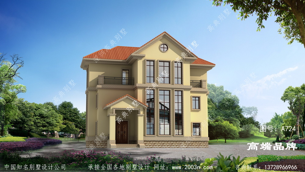 回農村建設三層小房子外觀也要大氣好看。