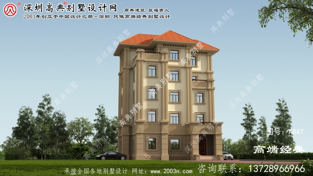 上饒縣農村復式別墅設計圖紙	