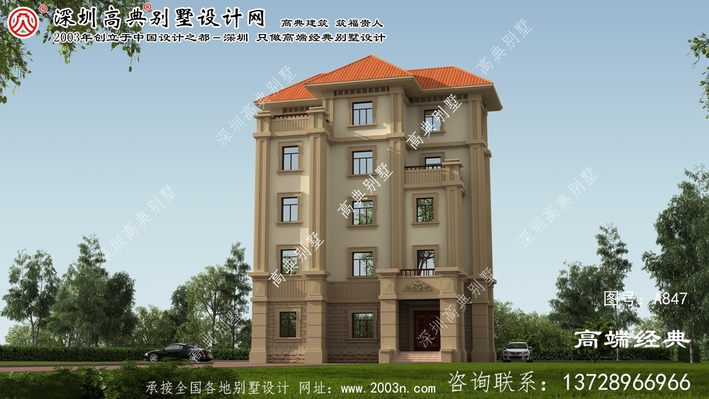 上饒縣農村復式別墅設計圖紙	