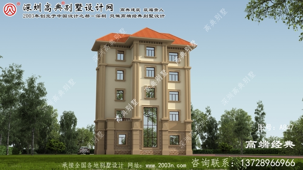 上饒縣農村復式別墅設計圖紙	