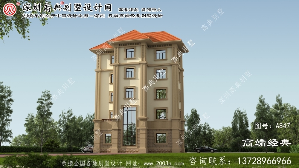 上饒縣農村復式別墅設計圖紙	