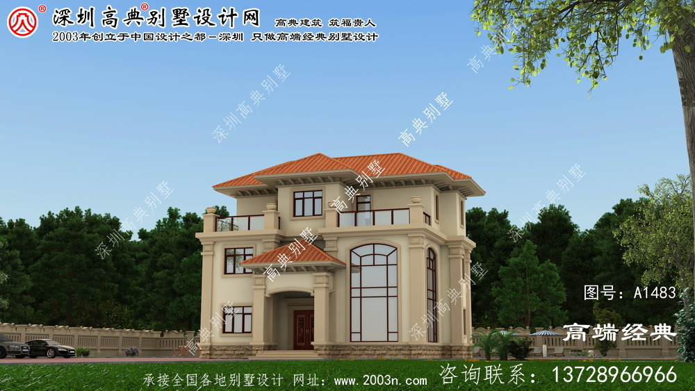 吳橋縣自建三層別墅設(shè)計圖