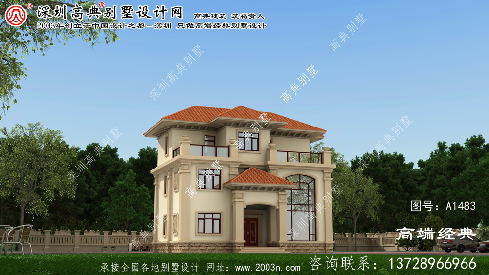 吳橋縣自建三層別墅設(shè)計圖