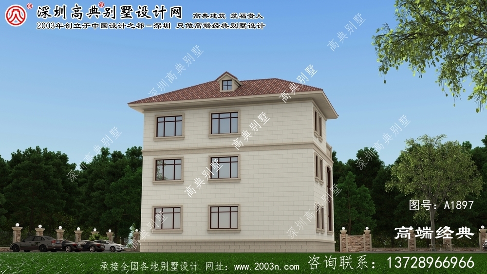 臨縣高檔別墅設計效果圖