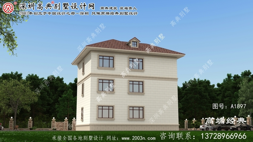臨縣高檔別墅設計效果圖