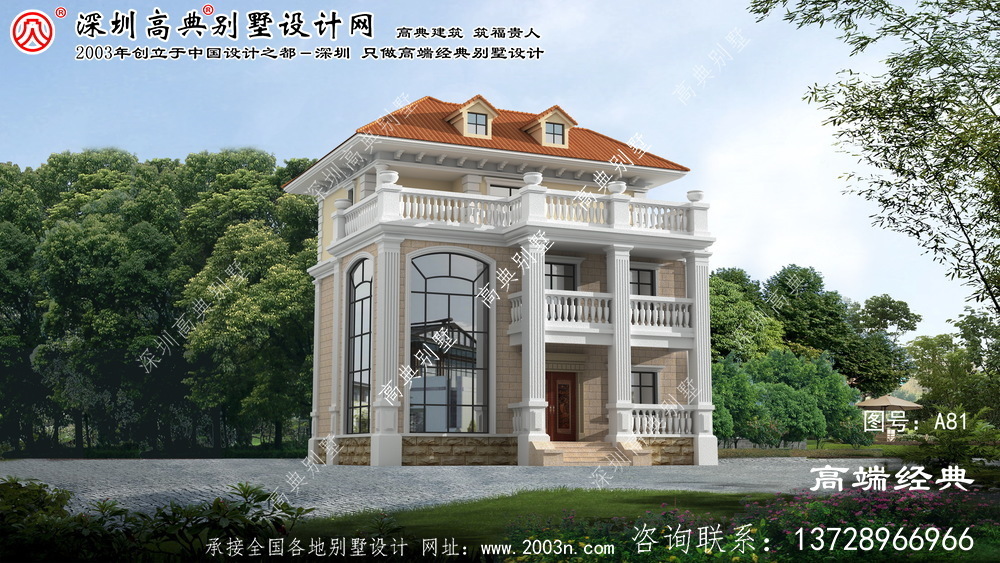 鐵嶺縣農層兩層別墅設計圖