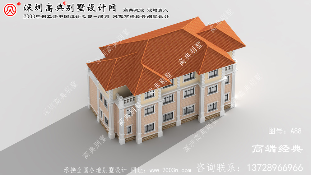 昌圖縣農村三摟別墅設計圖