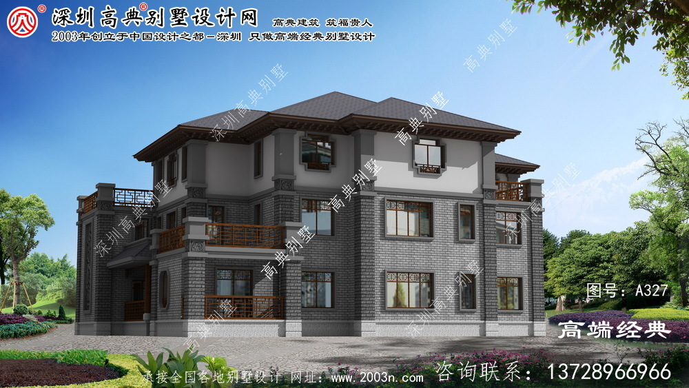 建華區(qū)農(nóng)村房屋兩層設(shè)計效果圖