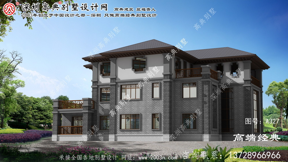 建華區(qū)農(nóng)村房屋兩層設(shè)計效果圖