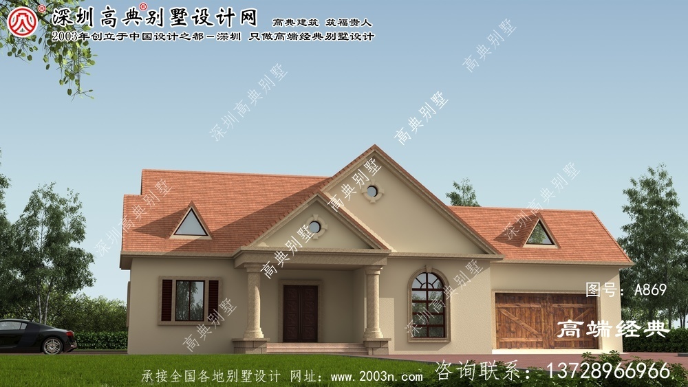 臥龍區(qū)農(nóng)村小別墅單層設(shè)計圖