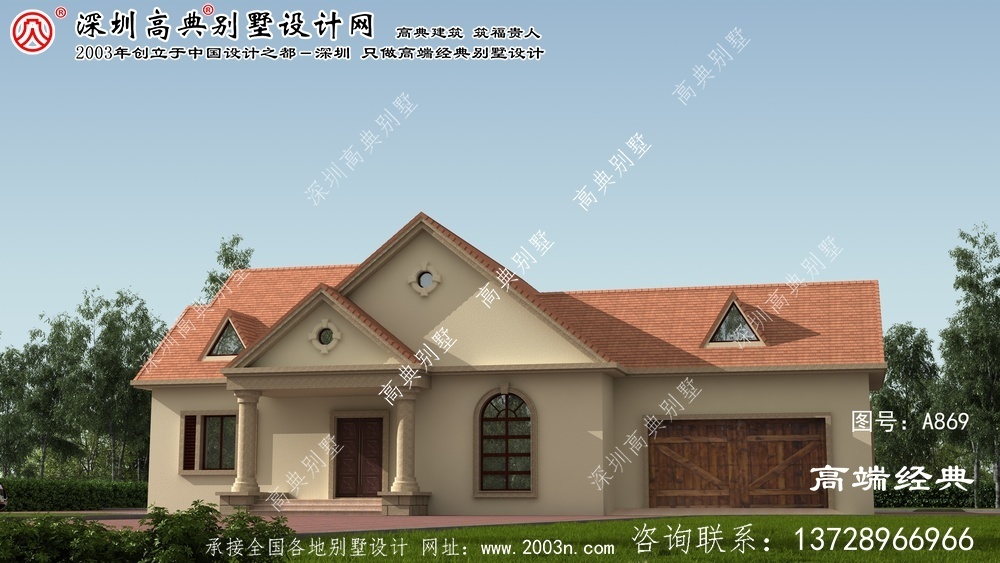 臥龍區(qū)農(nóng)村小別墅單層設(shè)計圖