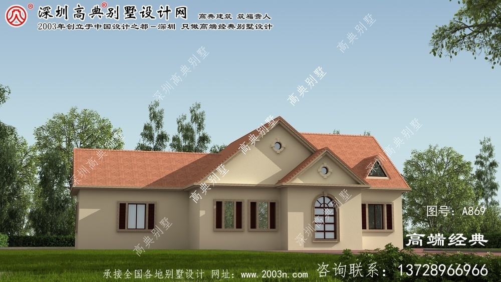 臥龍區(qū)農(nóng)村小別墅單層設(shè)計圖