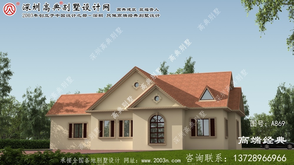 臥龍區(qū)農(nóng)村小別墅單層設(shè)計圖