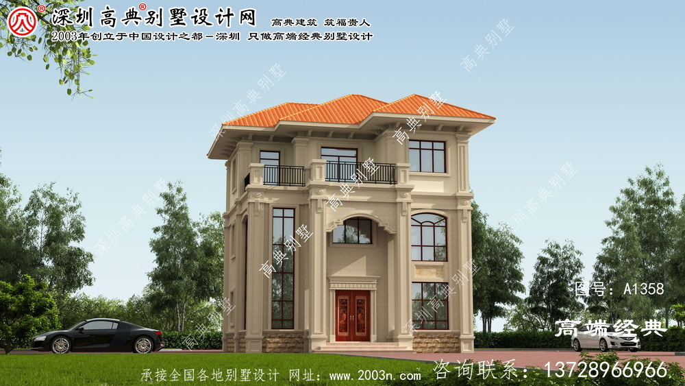 赤坎區三層別墅施工圖