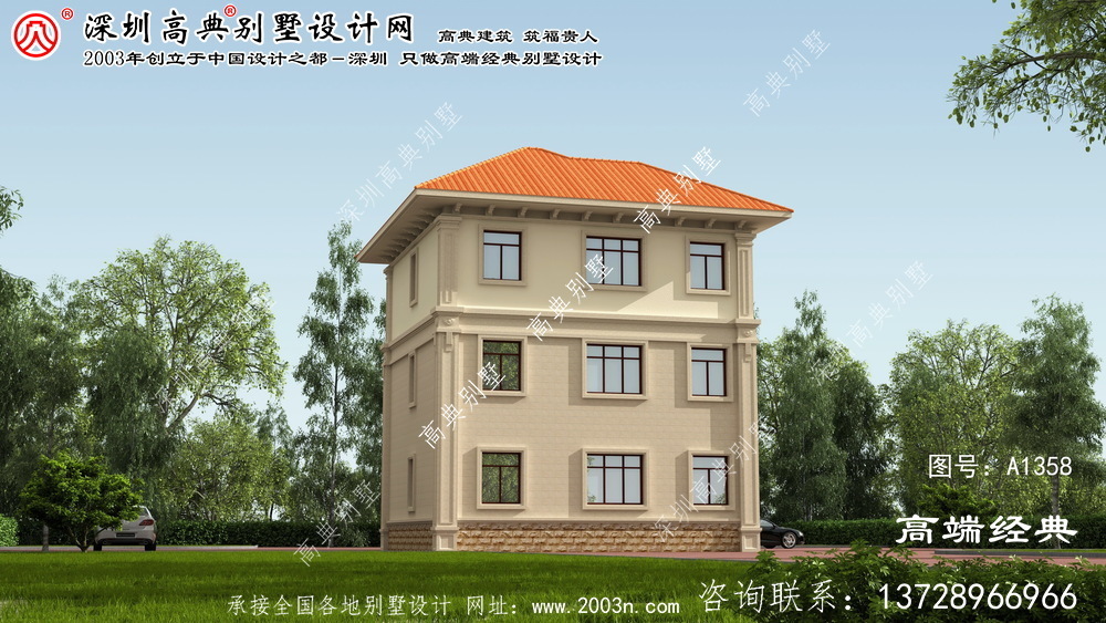 赤坎區三層別墅施工圖