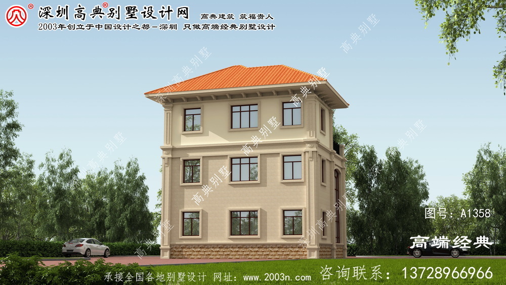 赤坎區三層別墅施工圖