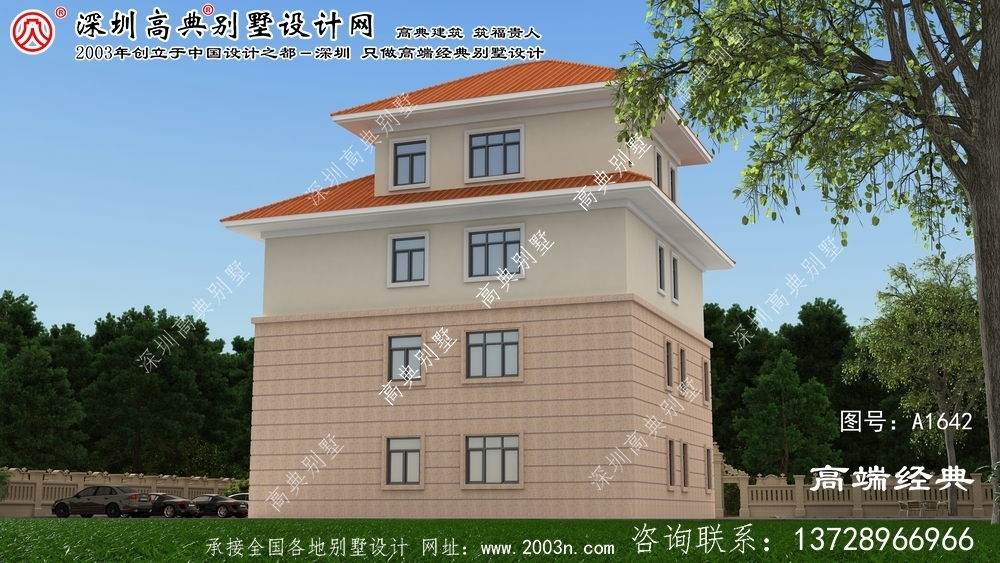 龍勝各族自治縣歐式農村小別墅設計圖	