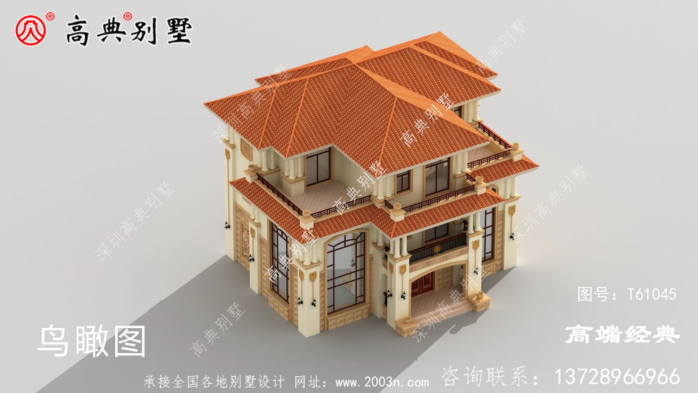 金沙縣農村復式三層別墅外觀圖