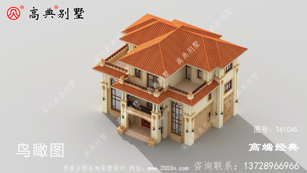 金沙縣農村復式三層別墅外觀圖