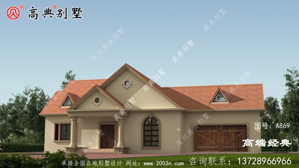 農村一層小別墅圖
