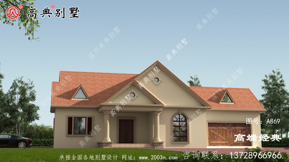 農村一層小別墅圖
