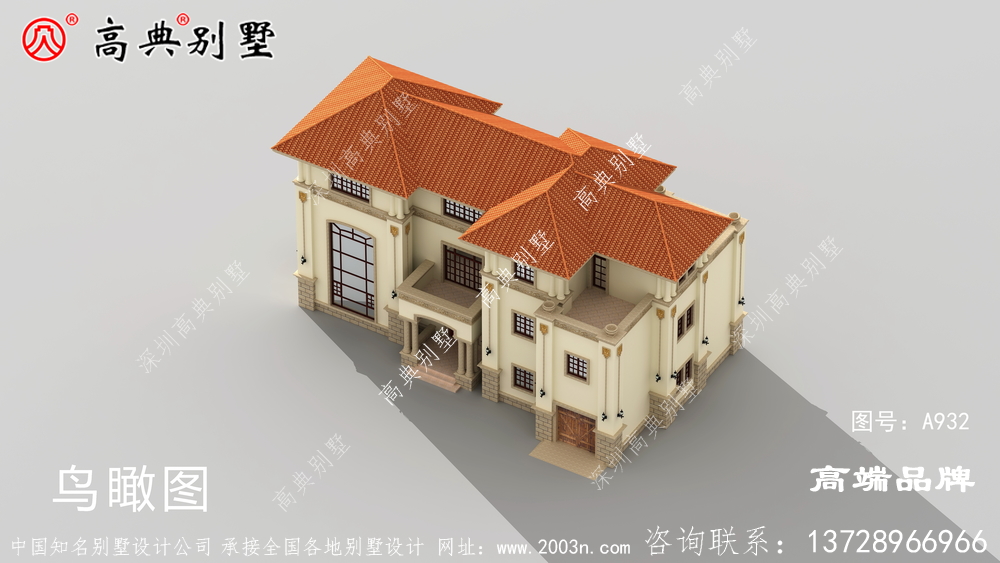 三層農(nóng)村別墅設(shè)計(jì)美麗浪漫 ，外觀美麗