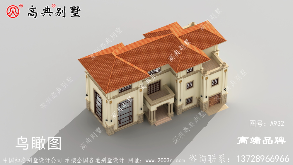 三層農(nóng)村別墅設(shè)計(jì)美麗浪漫 ，外觀美麗