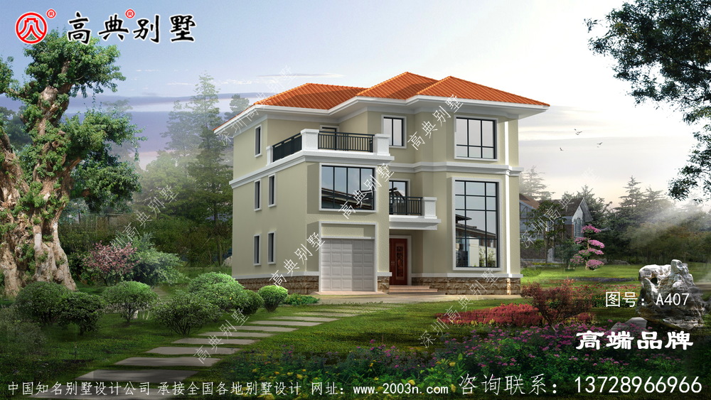 農(nóng)村房屋三層設(shè)計(jì)圖這樣的別墅你喜歡嗎？
