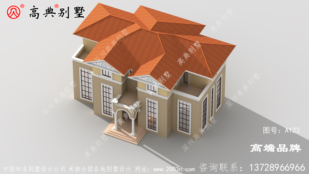 農村自建房屋設計圖紙讓外觀更顯大氣，歐式感十足