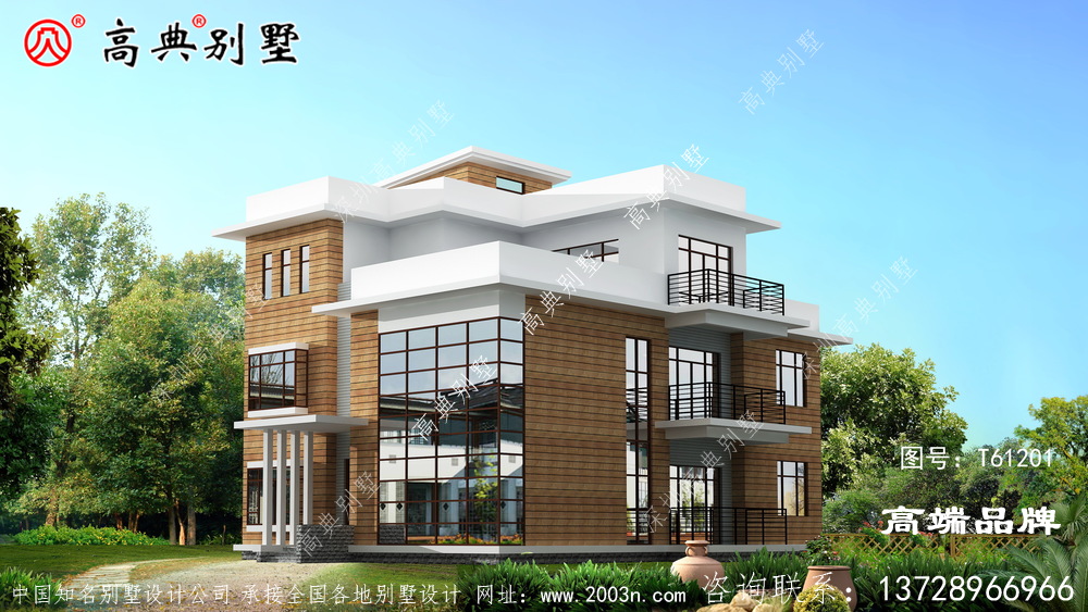 自建三層平房設計圖滿足家人的居住需求