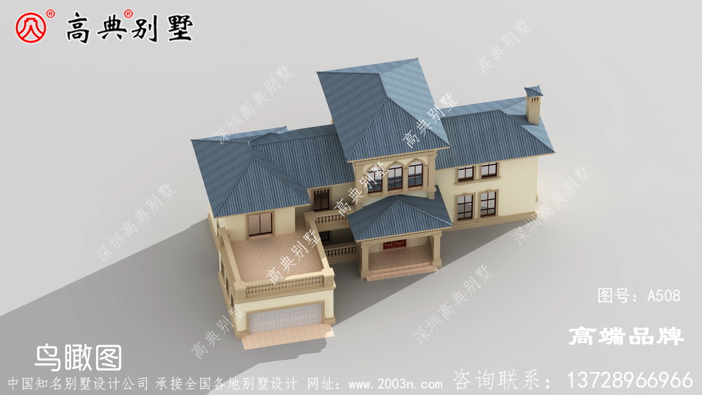 農村樓房設計整個建筑呈現出莊嚴之感