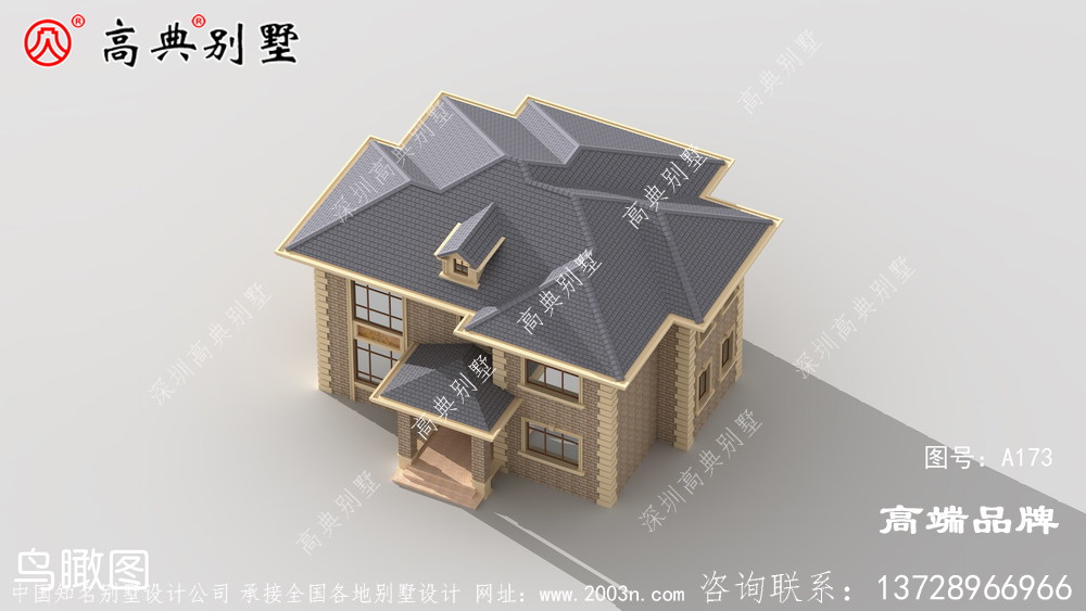 兩層房屋設計圖外觀大氣而不失多姿