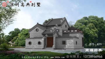 新中式農村四合院別墅設計圖，四