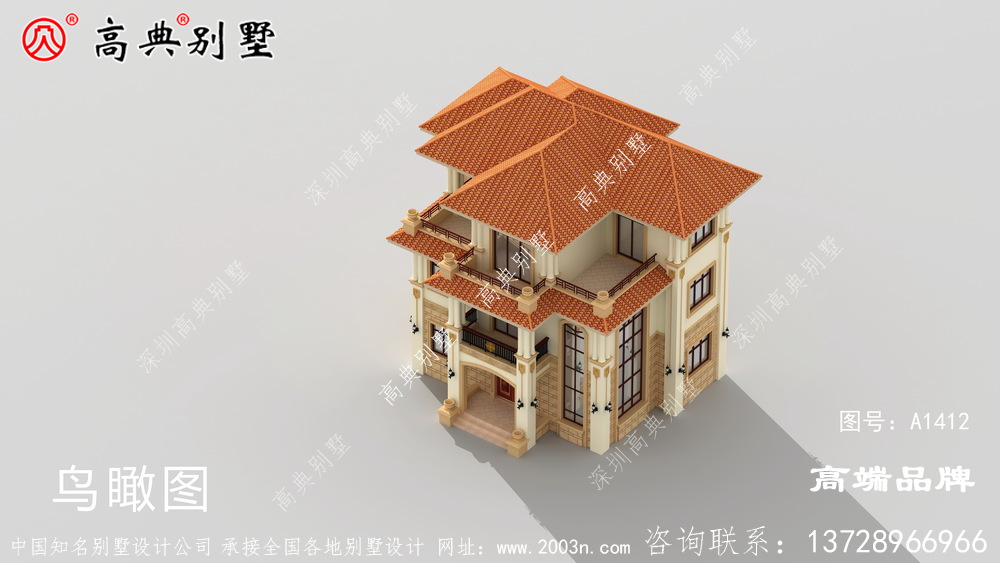 歐式三層別墅簡單實用，外觀精美
