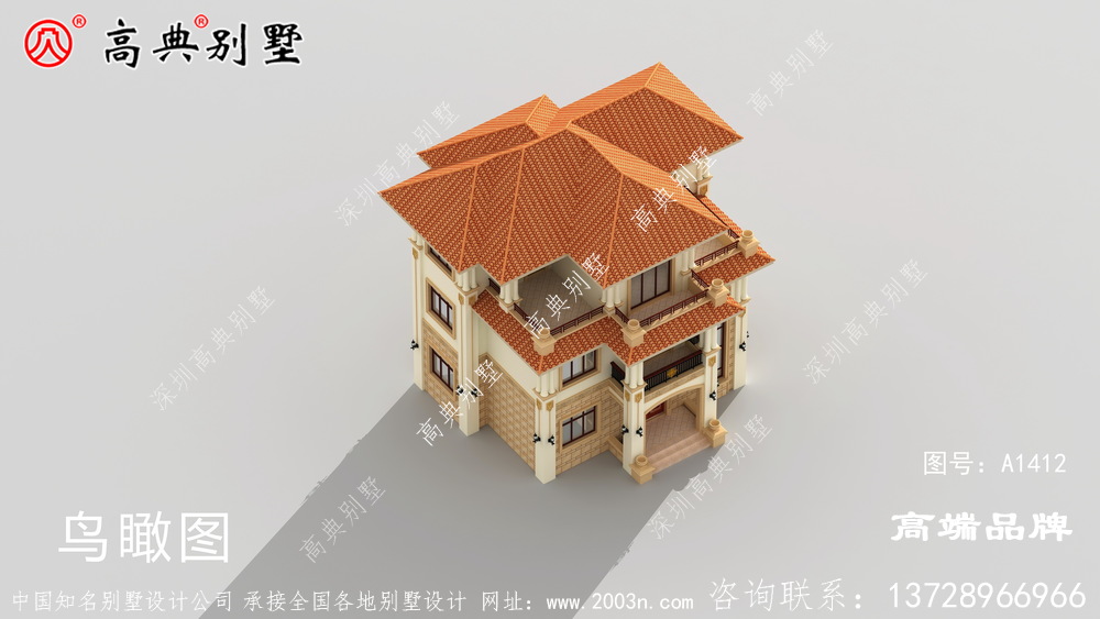 歐式三層別墅簡單實用，外觀精美