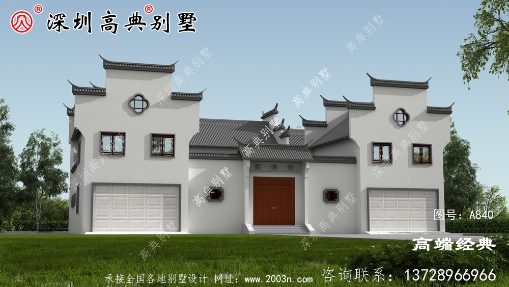自建中式別墅設(shè)計圖，怪不得那么多人建，心動了