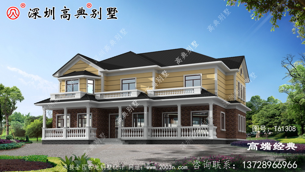 二層實(shí)用別墅設(shè)計(jì)圖，老家建新房，我強(qiáng)烈推薦這款！