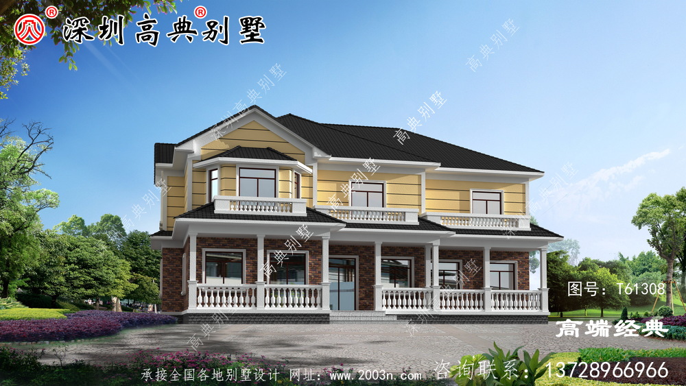 二層實(shí)用別墅設(shè)計(jì)圖，老家建新房，我強(qiáng)烈推薦這款！