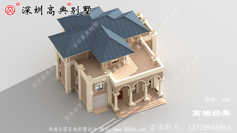 三樓別墅農村自營住宅設計圖，外觀美觀，功能齊全。