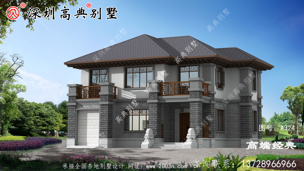 簡約接地氣自建房外觀圖，經(jīng)濟又實用，非常適合農(nóng)村建造