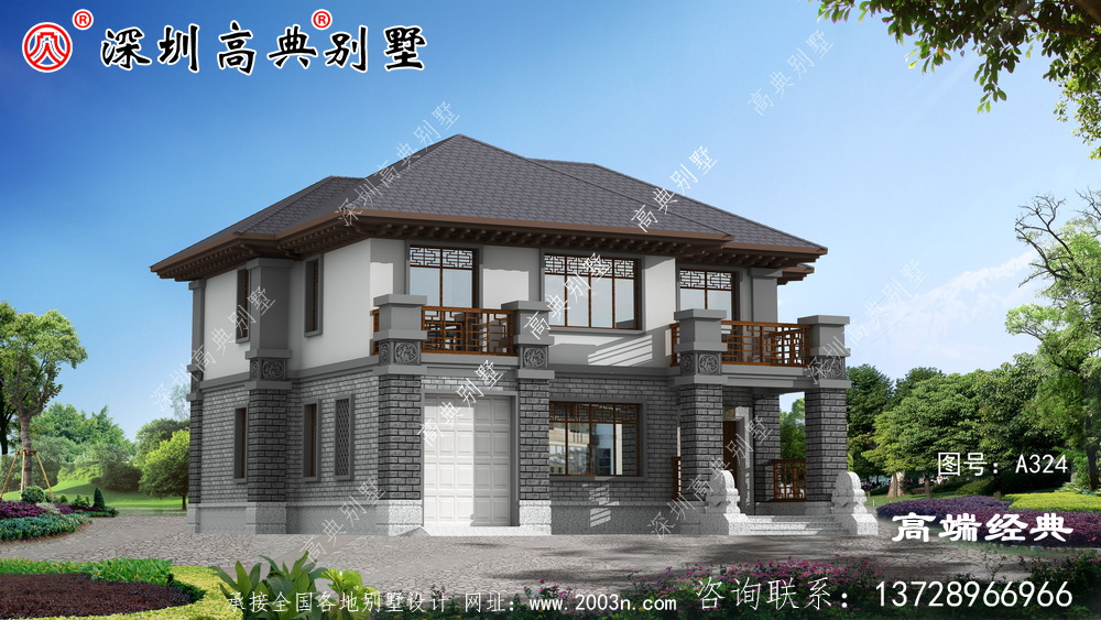 簡約接地氣自建房外觀圖，經(jīng)濟又實用，非常適合農(nóng)村建造