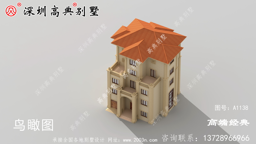 歐式五層大別墅，看上去氣質就不同凡響。