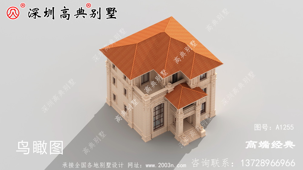 農村二樓半別墅片設計圖，建造這樣的二樓半別墅，村民們都稱贊眼光好。