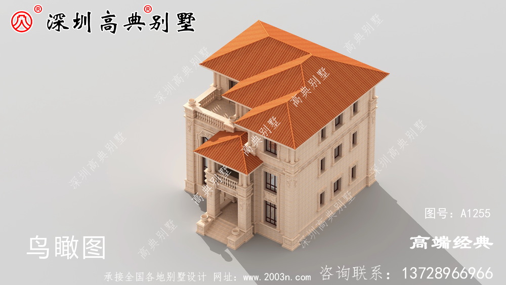 農村二樓半別墅片設計圖，建造這樣的二樓半別墅，村民們都稱贊眼光好。