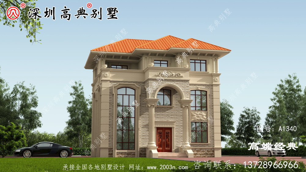 簡單的接地氣自建房外觀圖，經濟實用，最適合農村建設。